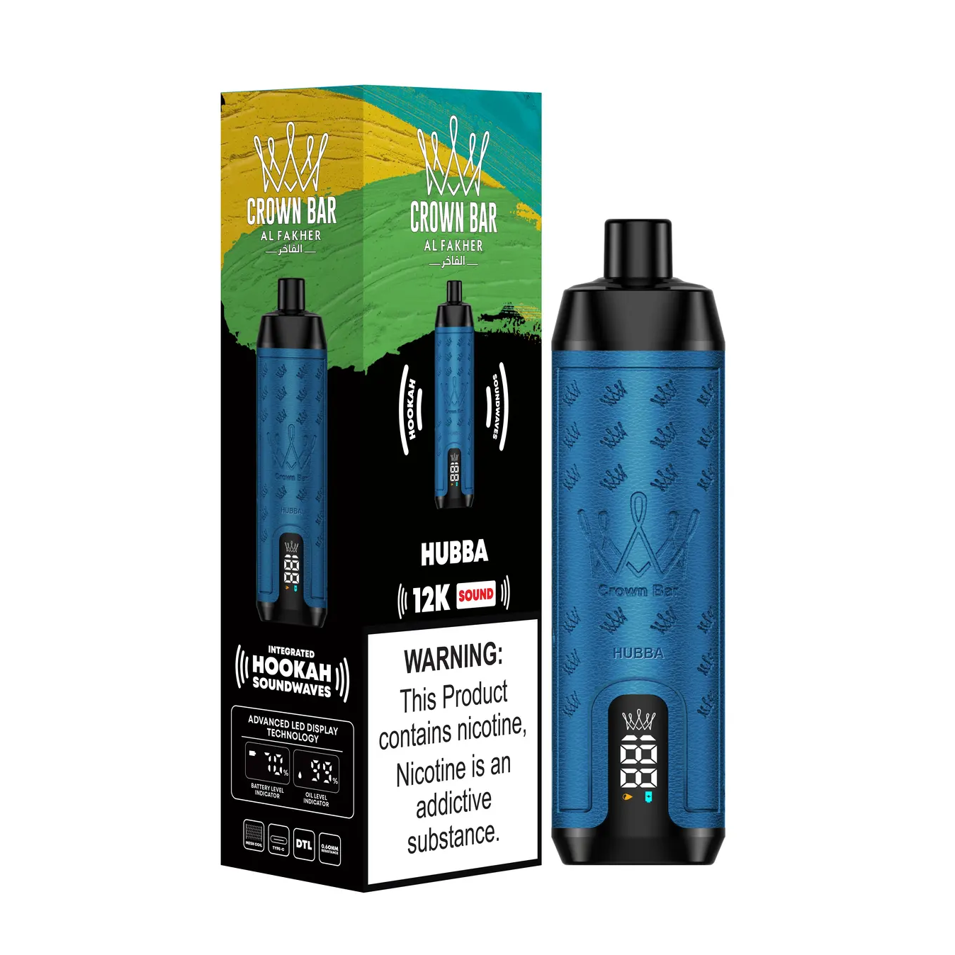 Al Fakher Crown Bar 12000 Puffs Disposable