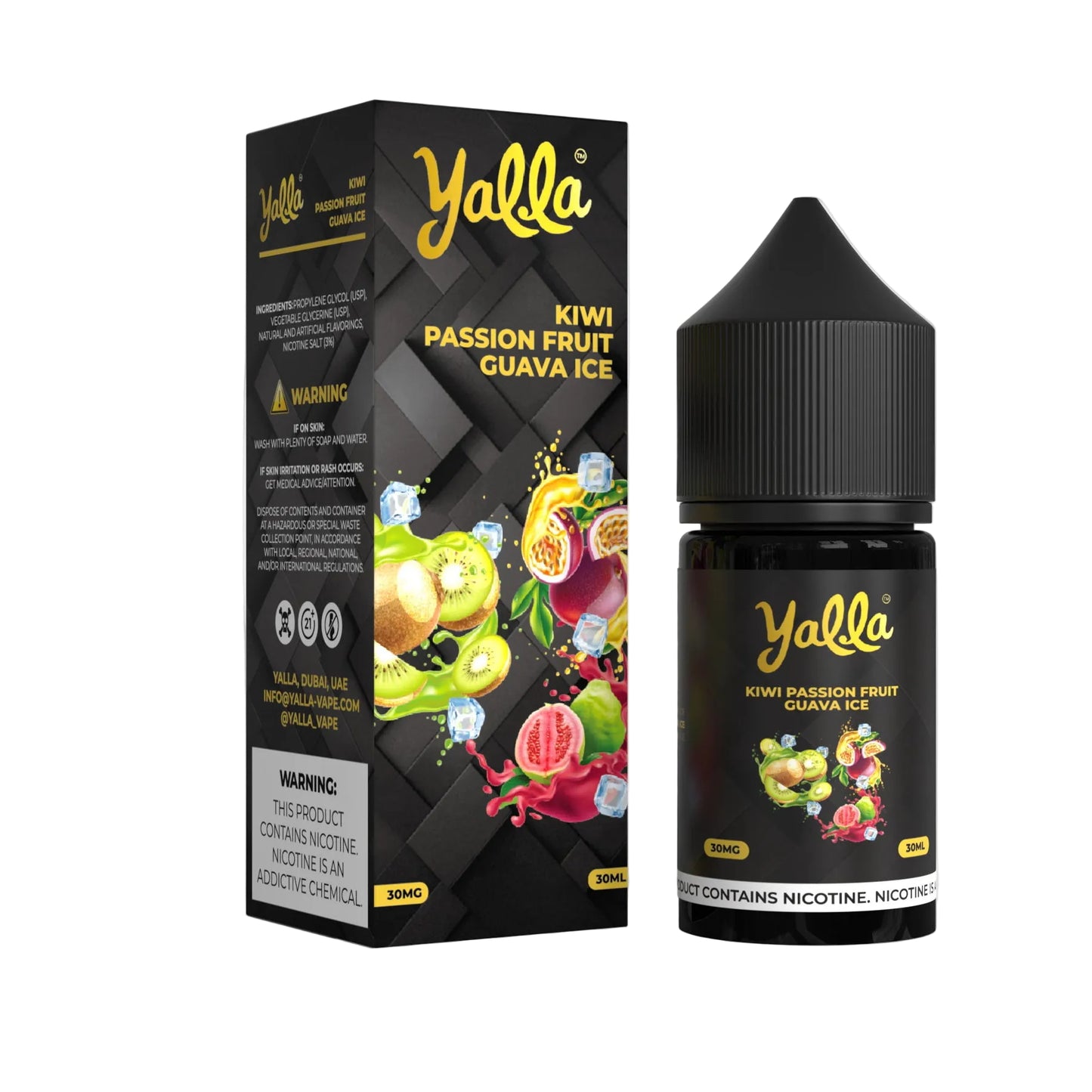 Yalla Fusion Series Kiwi Passionfruit Guava Ice 30ml Best Price in Pakistan