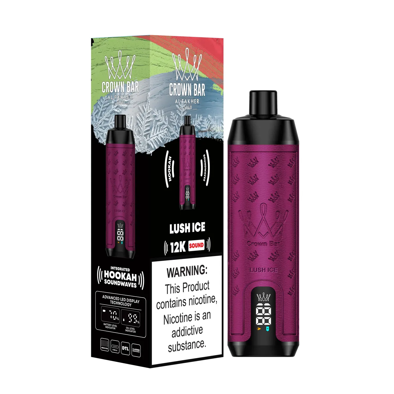 Al Fakher Crown Bar 12000 Puffs Disposable