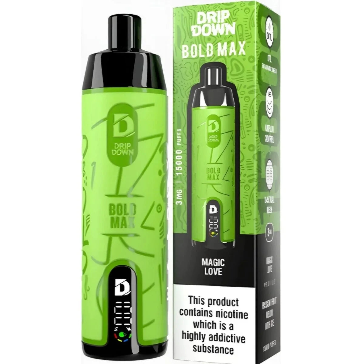 Bold Max DTL 15000 Puffs Disposable By Drip Down