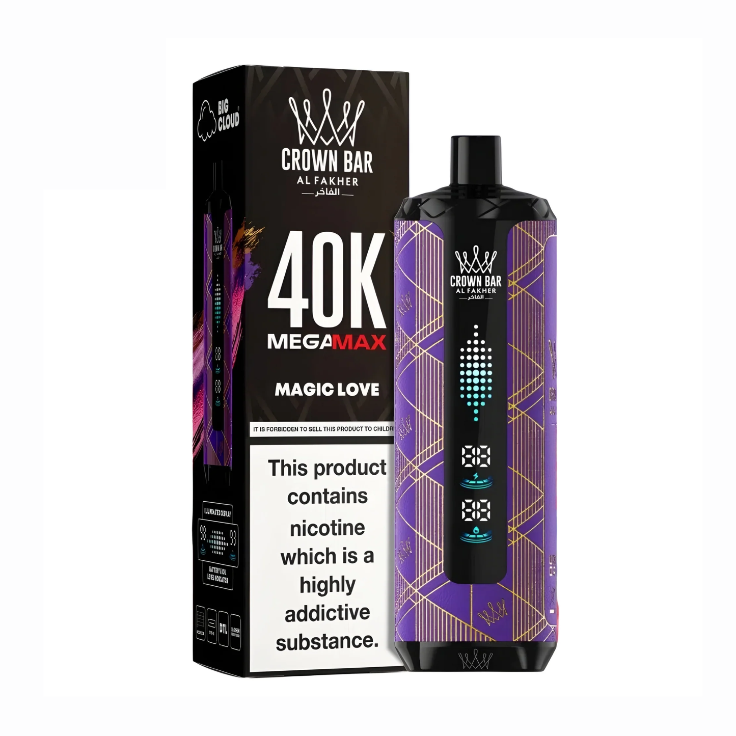 Al Fakher Crown Bar Mega Max 40k Puffs Disposable