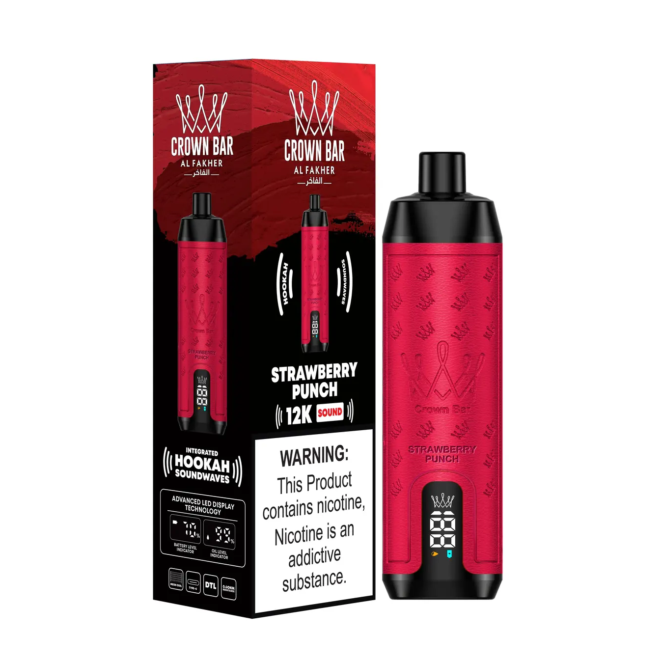 Al Fakher Crown Bar 12000 Puffs Disposable