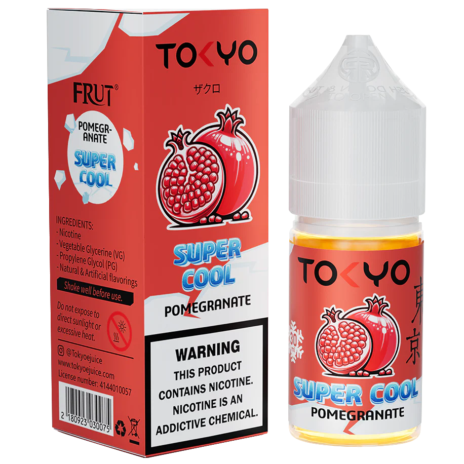 Tokyo Pomegranate Salt 30 ml Super Cool Series |Best Price In Pakistan - VapeMall