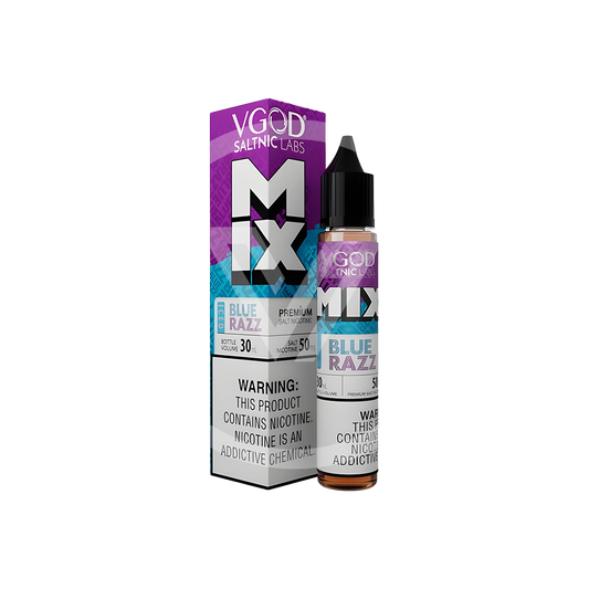 VGOD Mix Series Ice Blue Razz Salt Nic 30ml Ejuice - VapeMall