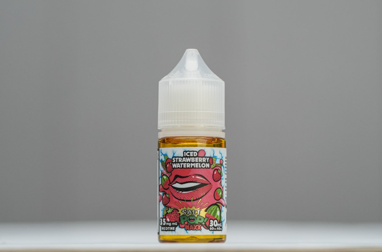 Strawberry Watermelon Iced Nicotine Salt Pop Vapors 30ml