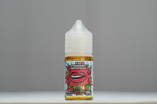 Strawberry Watermelon Iced Nicotine Salt Pop Vapors 30ml - VapeMall