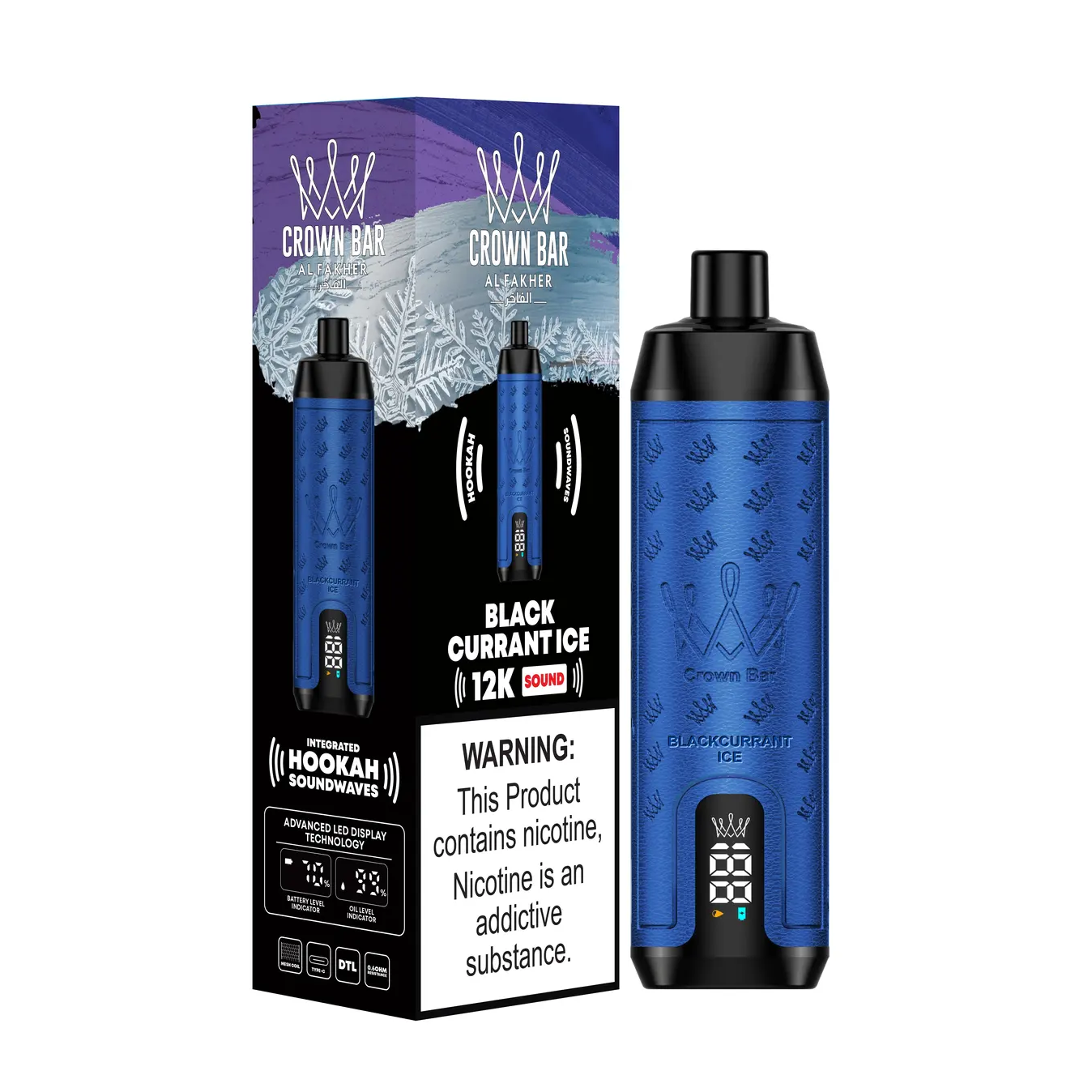 Al Fakher Crown Bar 12000 Puffs Disposable