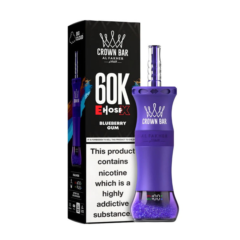 Al Fakher Crown Bar E-HoseX  60k Puffs Disposable