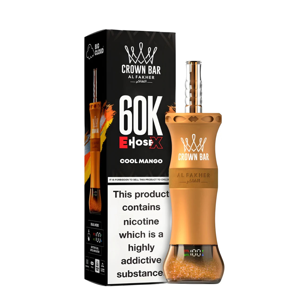 Al Fakher Crown Bar E-HoseX  60k Puffs Disposable