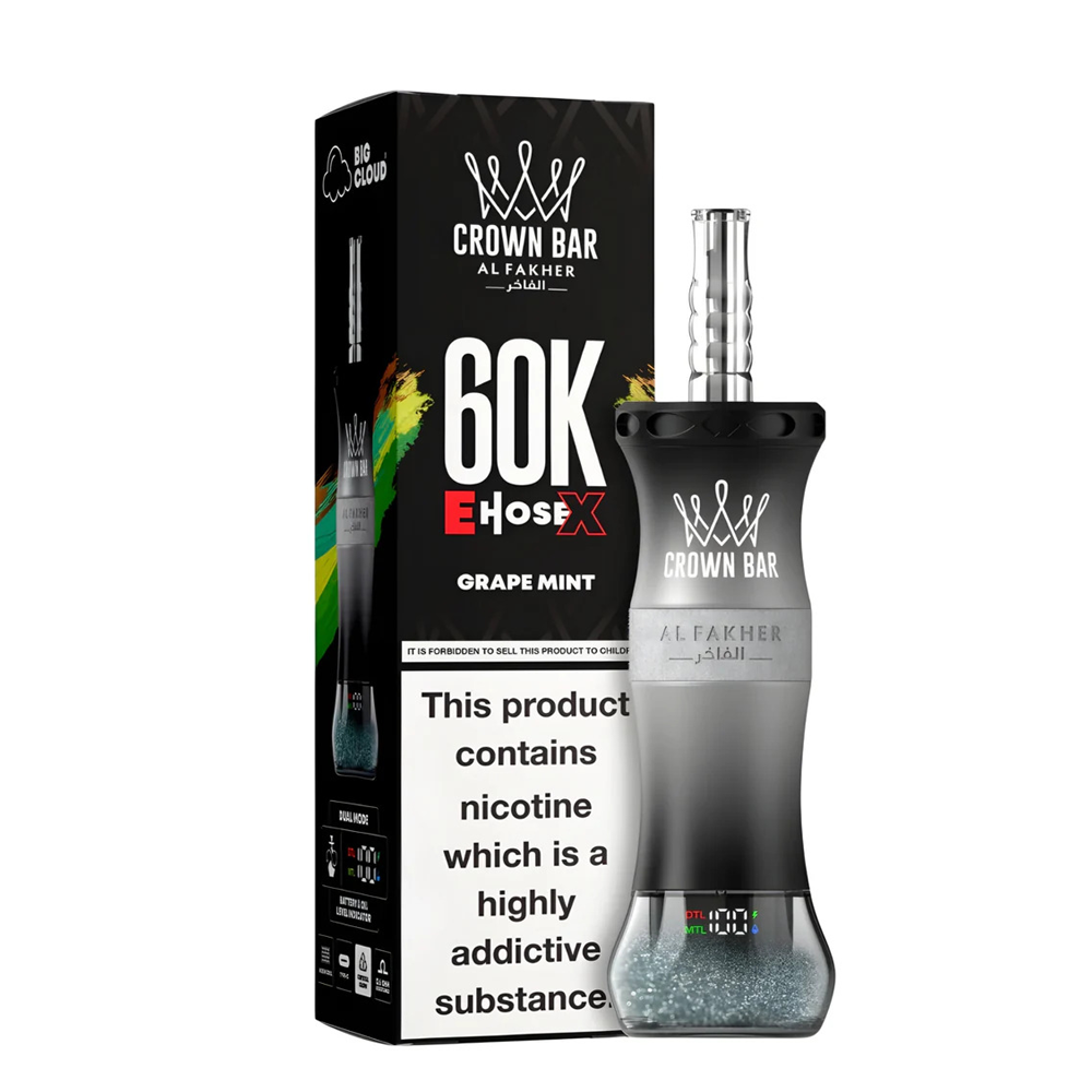 Al Fakher Crown Bar E-HoseX  60k Puffs Disposable