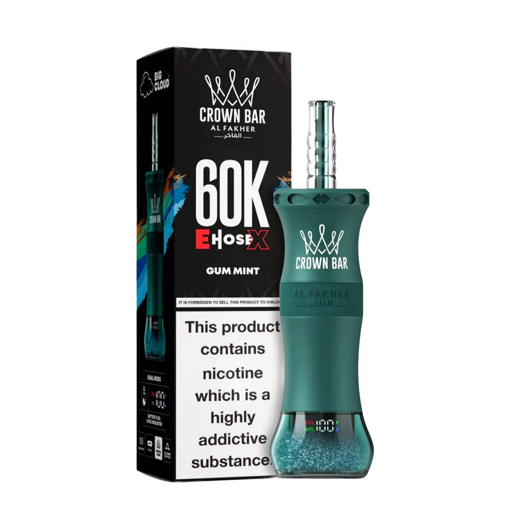 Al Fakher Crown Bar E-HoseX  60k Puffs Disposable