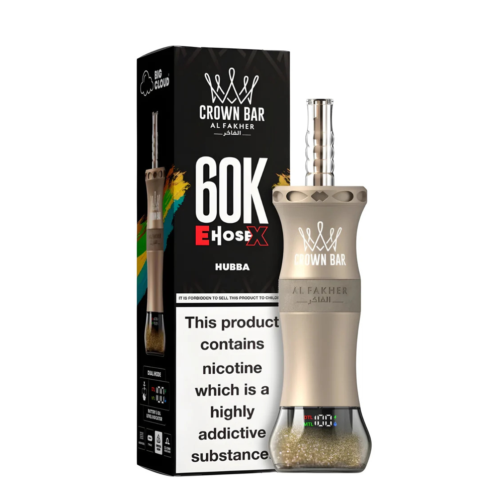 Al Fakher Crown Bar E-HoseX  60k Puffs Disposable