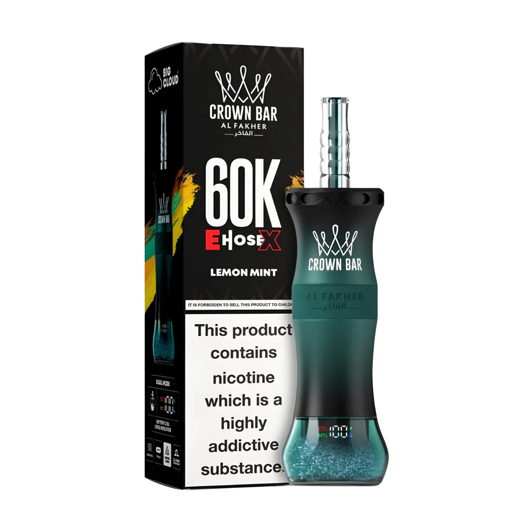 Al Fakher Crown Bar E-HoseX  60k Puffs Disposable
