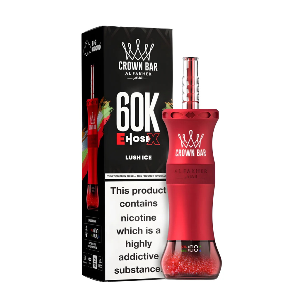 Al Fakher Crown Bar E-HoseX  60k Puffs Disposable