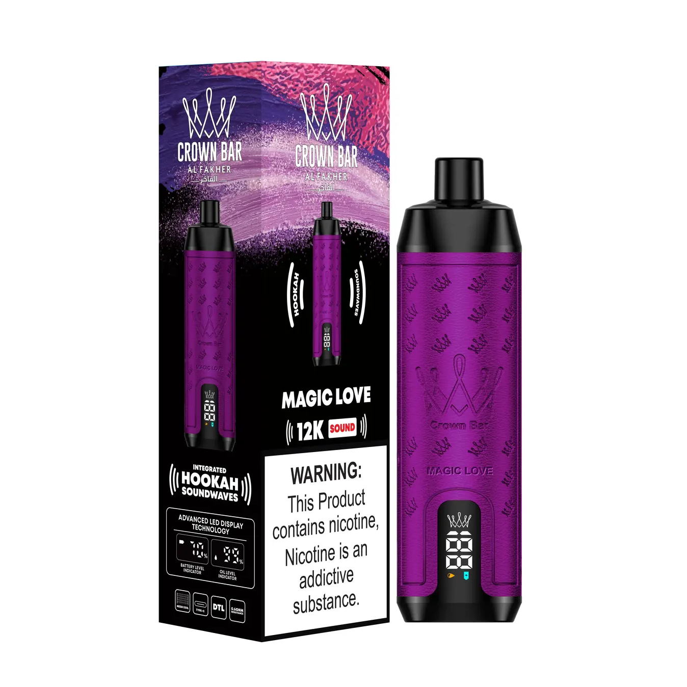 Al Fakher Crown Bar 12000 Puffs Disposable