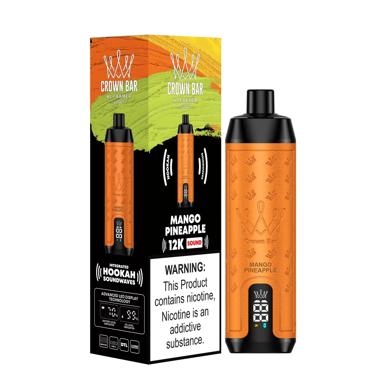 Al Fakher Crown Bar 12000 Puffs Disposable