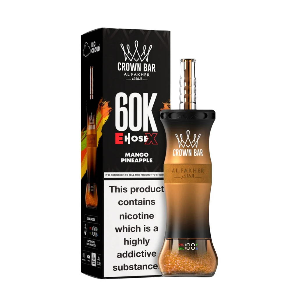 Al Fakher Crown Bar E-HoseX  60k Puffs Disposable
