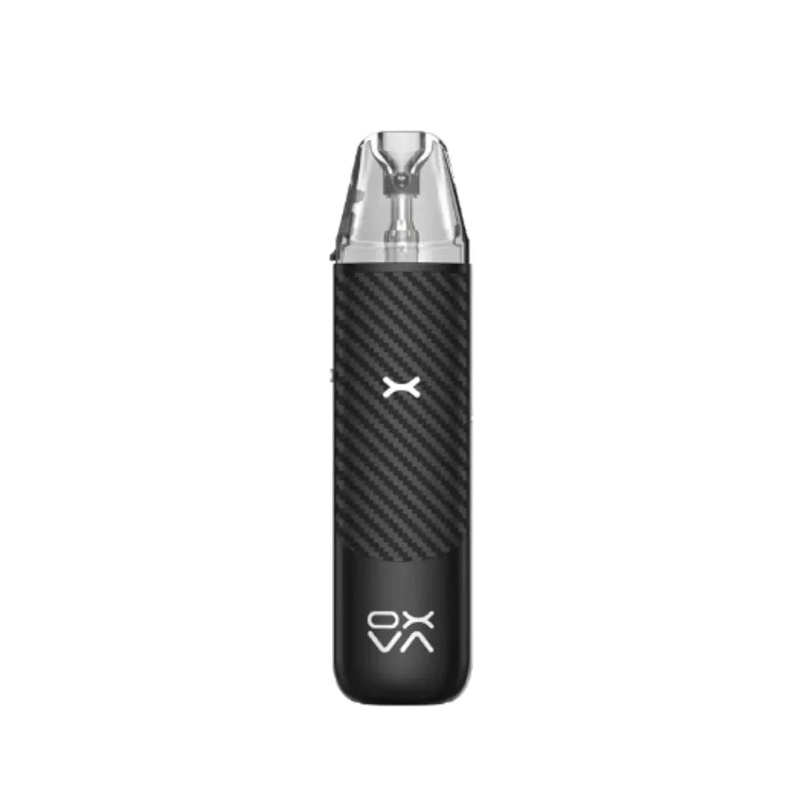 OXVA NeXLIM Go in bold black warrior design, delivering a rugged and powerful presence.