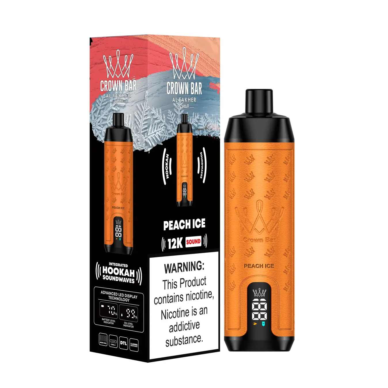 Al Fakher Crown Bar 12000 Puffs Disposable