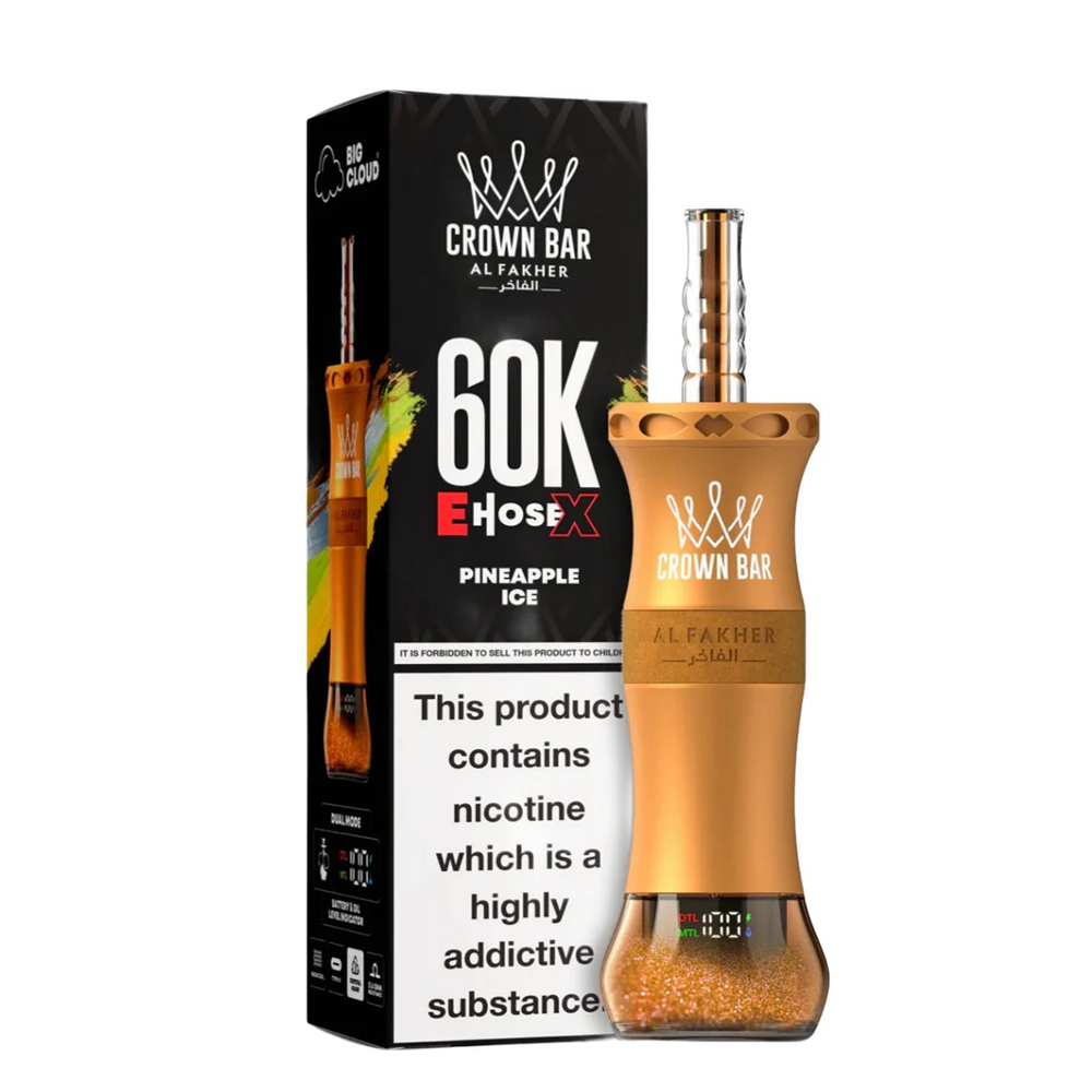 Al Fakher Crown Bar E-HoseX  60k Puffs Disposable