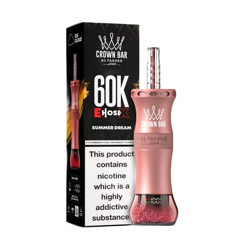 Al Fakher Crown Bar E-HoseX  60k Puffs Disposable