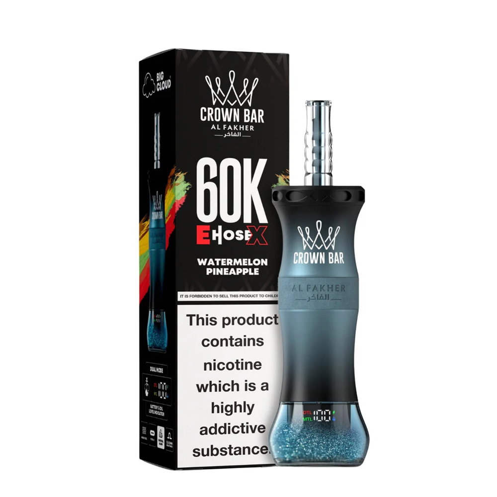 Al Fakher Crown Bar E-HoseX  60k Puffs Disposable
