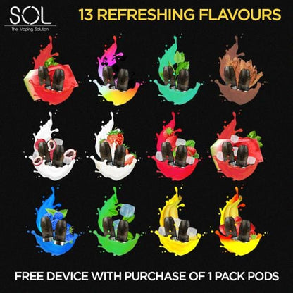 SOL Flavour Replacement Pods