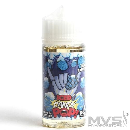 Blue Raspberry Iced by Pop Vapors Ejuice 100ml - VapeMall