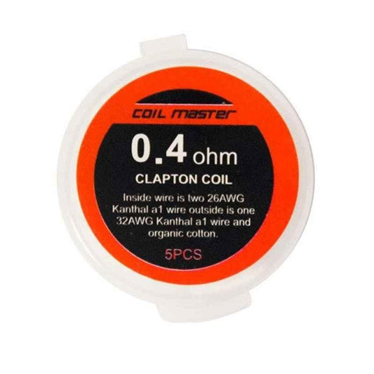 Coil Master Pre-built K Clapton 0.4ohm Wire 5/Pack