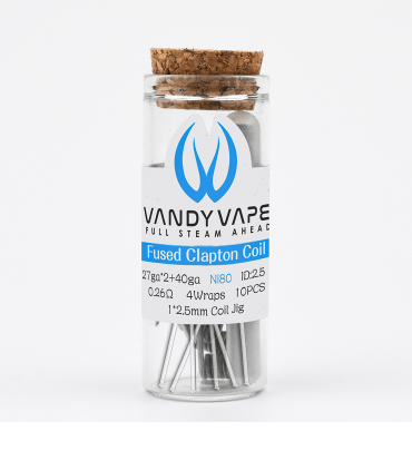 Buy Vandy Vape Fused Clapton Coil  27GA x 2 + 40GA, 0.26ohm (10 PCS) Best Price In Pakistan