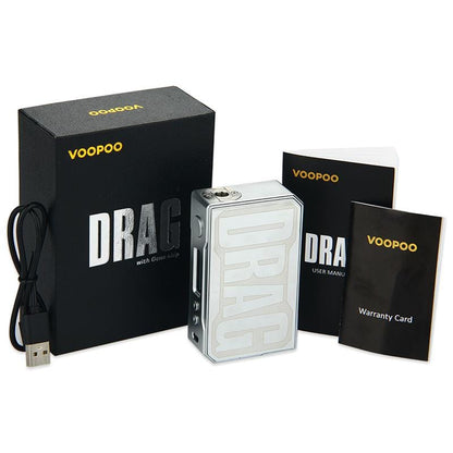 VOOPOO Drag 157W TC Box Mod with 32-bit US Gene Fun Chip Drag 157W TC VW Mod E-cig Vape Box Mod No 18650 Battery